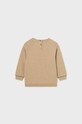Mayoral sweter bawełniany niemowlęcy 309.3C.Baby.9BYX beżowy