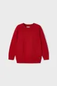 czerwony Mayoral sweter z domieszką wełny dziecięcy