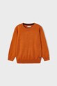 Mayoral sweter bawełniany dziecięcy pozostałe pomarańczowy 323.5D.Mini.9BYX