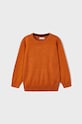 Mayoral sweter bawełniany dziecięcy pozostałe pomarańczowy 323.5D.Mini.9BYX