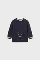 Sveter pre bábätká Mayoral nášivka tmavomodrá 2319.3D.Baby.9BYX