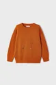 oranžová Detský sveter s prímesou vlny Mayoral Chlapčenský