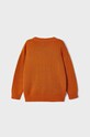 Mayoral sweter z domieszką wełny dziecięcy 4318.5A.Mini.9BYX pomarańczowy AW23