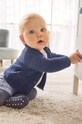 Παιδική ζακέτα από μείγμα μαλλιού Mayoral Newborn με μείγμα μαλλιού σκούρο μπλε 2308.1J.Newborn.9BYX