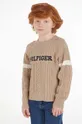 бежевый Детский свитер Tommy Hilfiger Для мальчиков