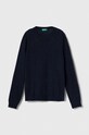 United Colors of Benetton sweter z domieszką wełny dziecięcy z domieszką wełny granatowy 1032C103X.G.SEASONAL