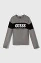 siva Otroški pulover Guess Fantovski