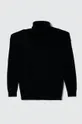 United Colors of Benetton gyerek gyapjúkeverékből készült pulóver fekete
