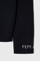 Момче Детски памучен пуловер Pepe Jeans PB701206 тъмносин