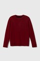 Детски памучен пуловер Pepe Jeans тънък бордо PB701206