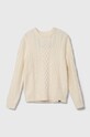 Παιδικό πουλόβερ Abercrombie & Fitch άλλο μπεζ KI220.3006
