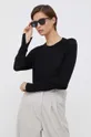 fekete Calvin Klein gyapjú pulóver Női