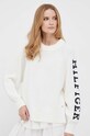 Βαμβακερό πουλόβερ Tommy Hilfiger μπεζ WW0WW39002