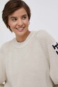 Βαμβακερό πουλόβερ Tommy Hilfiger WW0WW39002 μπεζ