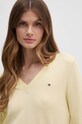 Πουλόβερ Tommy Hilfiger κίτρινο WW0WW40098