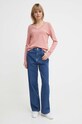 Tommy Hilfiger pulóver WW0WW40098 rózsaszín SS25