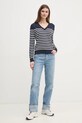 Tommy Hilfiger sweter WW0WW40098 granatowy SS25