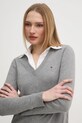 Sveter Tommy Hilfiger sivá WW0WW40098