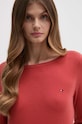 Πουλόβερ Tommy Hilfiger κόκκινο WW0WW40099