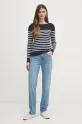 Tommy Hilfiger sweter WW0WW40099 granatowy SS25