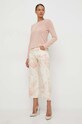 BOSS sweter wełniany 50492551 różowy AA00