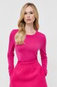 BOSS sweter wełniany różowy 50492551