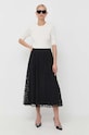 BOSS sweter z domieszką wełny 50493911 beżowy AW24
