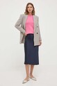 BOSS sweter 50497500 różowy AW23