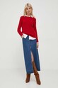 Μάλλινο πουλόβερ Polo Ralph Lauren 211910421 κόκκινο AW24