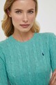 Polo Ralph Lauren sweter wełniany 211910421 turkusowy