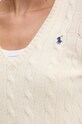 Вовняний светр Polo Ralph Lauren 211910422 бежевий