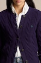 Вълнена жилетка Polo Ralph Lauren виолетов 211910443