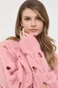 różowy Pinko sweter wełniany