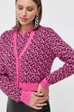 Pinko cardigan din amestec de lana violet 101633.A12K