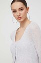 Abercrombie & Fitch kardigan i top wełniany szary KI150.3258.185