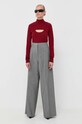 Шерстяной свитер Patrizia Pepe 8K0150.KM36 красный AW23