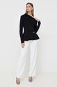 Elisabetta Franchi pulover MK72Q36E2 negru AW23