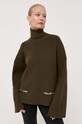 Elisabetta Franchi sweter zielony MK87M36E2