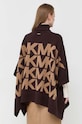 Odzież MICHAEL Michael Kors poncho z domieszką wełny MF16073CSN brązowy