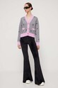 GCDS cardigan din lana FW23W370003 gri AW23