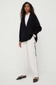 Armani Exchange cardigan din amestec de lana 6RYE1C.YMZ5Z negru AW23