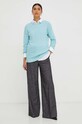 Marella sweter z domieszką wełny 2333664137200 turkusowy AW23