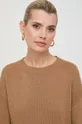 brązowy Marella sweter z domieszką wełny