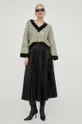 Liu Jo gyapjúkeverék pulóver fekete