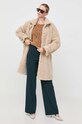 Μάλλινο πουλόβερ Liu Jo MF3005.MA51I καφέ AW23