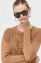 коричневый Шерстяной свитер Liu Jo
