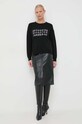 Liu Jo pulover din amestec de lana MF3365.MS14G negru AW23