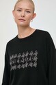 Liu Jo pulover din amestec de lana negru MF3365.MS14G