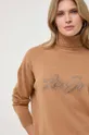 barna Liu Jo gyapjúkeverék pulóver