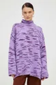 Samsoe Samsoe maglione in misto lana violetto